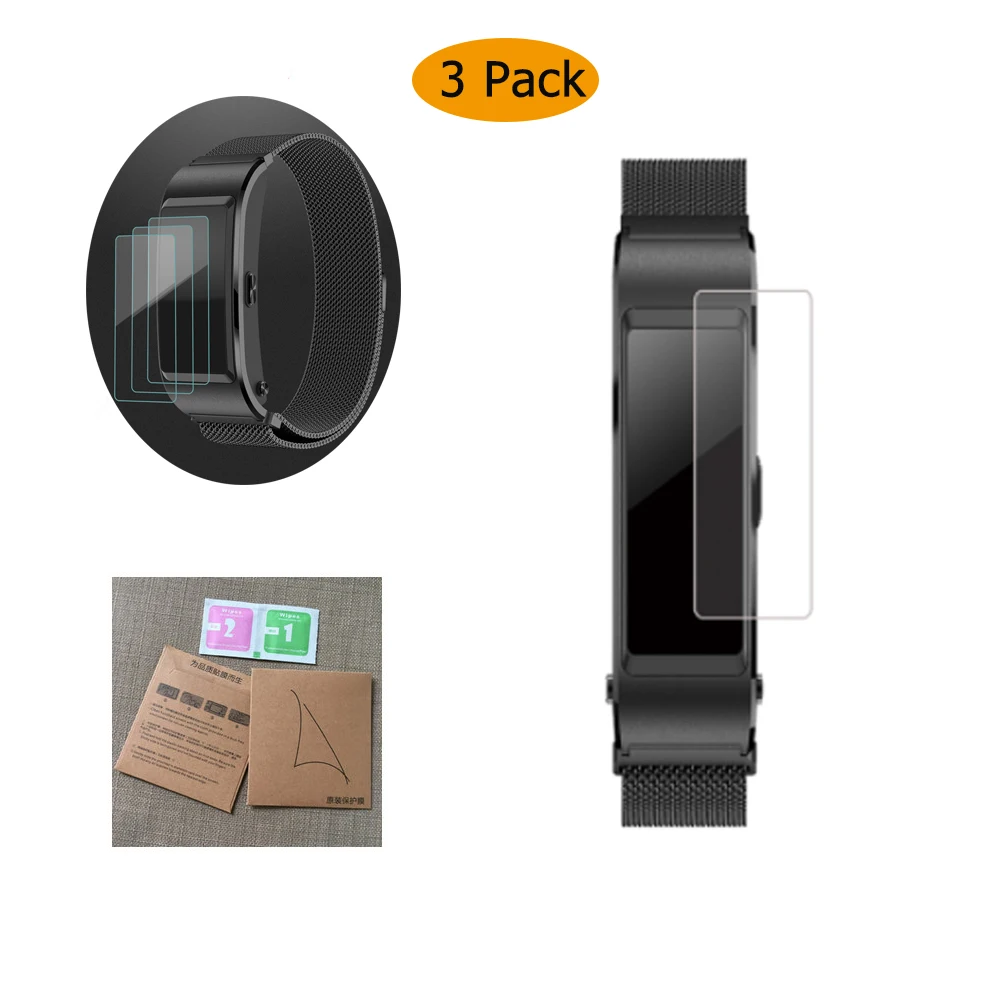 3 шт./лот пленка для Huawei TalkBand Talk Band B5 Браслет Смарт часы Полное покрытие мягкая