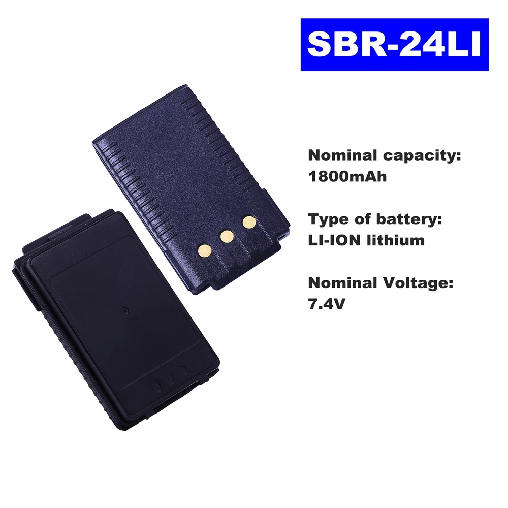 7 4 V 1800mAh литий ионная Радио батарея SBR 24LI для Yaesu рация FT 70DR двухстороннее радио|Рации| |