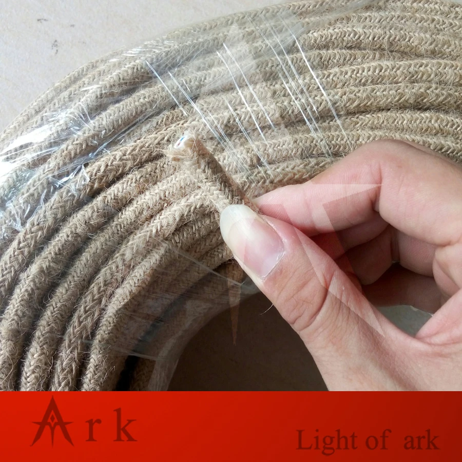 5m/lot Edison Vintage Round Electrical Wire Loft Rope Cable Retro Textile Braided Pendant Light Lamp Cord 2*0.75mm | Обустройство