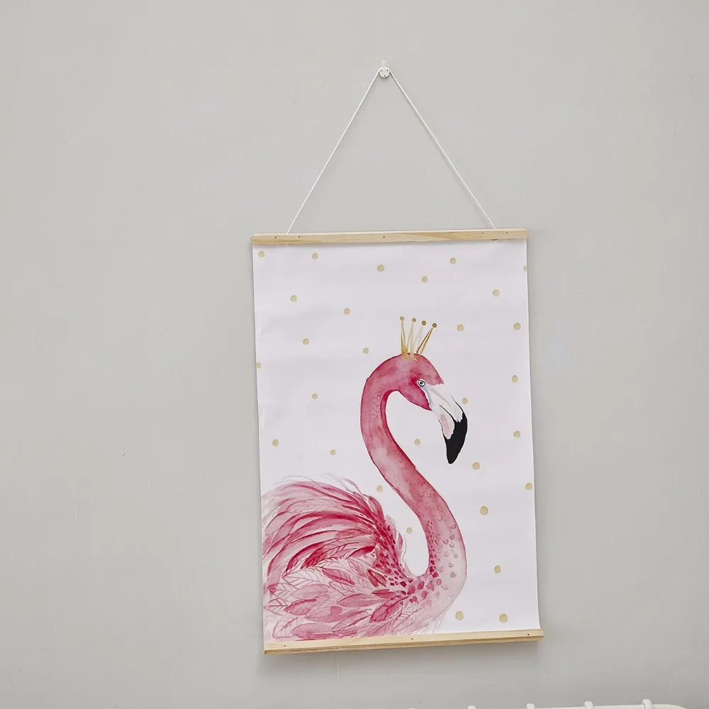 2018 Flamingo modular pictures painting wall with frame Oil drawing Children's room Cartoon Paiting decoration | Дом и сад