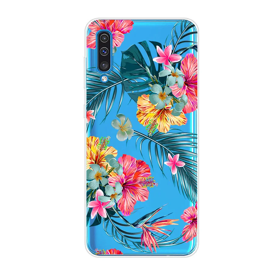 Мягкие цветы кейс из ТПУ для телефона с изображением цветов samsung Galaxy S10 S9 S8 Plus Note 9