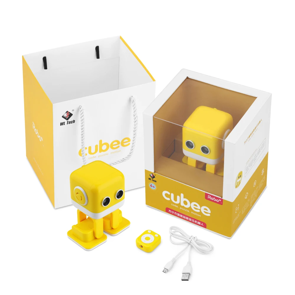 Умный робот WLToys Cubee F9 программируемая музыка индуктивный обучающий