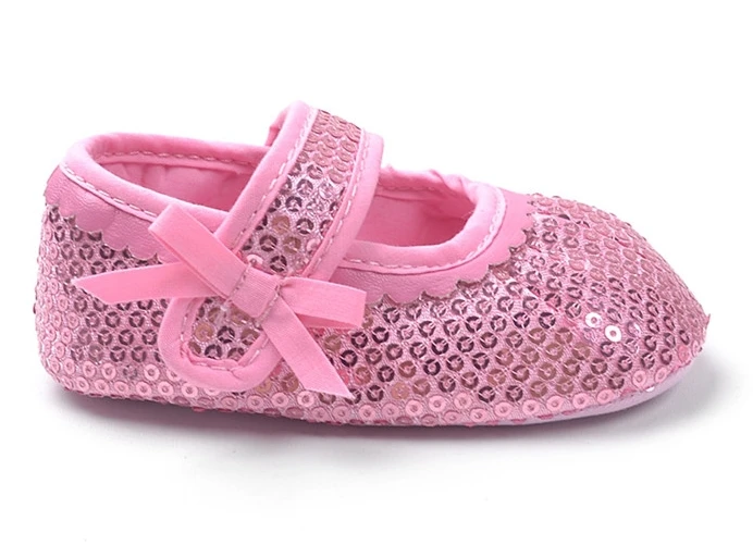 Блестящие туфли для маленьких принцесс милая золотисто Розовая обувь модная с