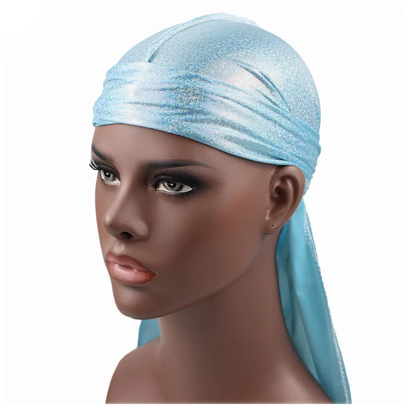 Унисекс Durags Бандана Хип-хоп Пиратская Кепка Du Doo Тряпичные повязки на голову