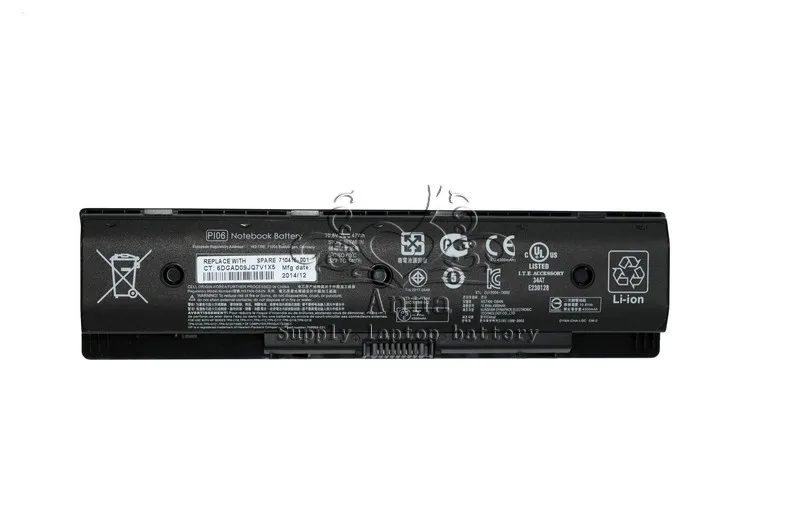 Оригинальный аккумулятор JIGU PI06XL PI09 PIO6 Q117 для ноутбука HP Envy 14 15 17 PAVILION 14t 14z 15t 15z