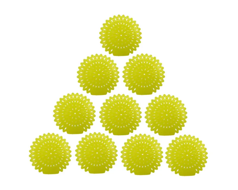 Yellow 10 pieces Писсуар экраны Писсуар Дезодорант, от 1 до 10 шт, диаметр 6,", идеальный Писсуар для устранения запаха туалета и предотвращения засорения - Цвет: Yellow 10 pieces