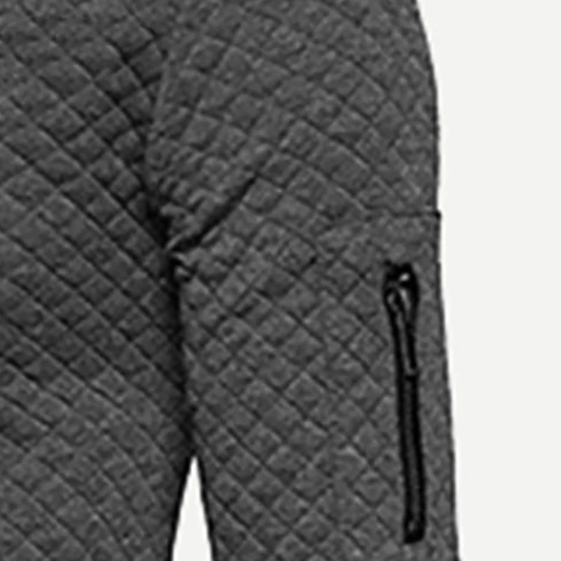 

Comfortable Men Grey Zipper Detail Sweatshirt Autumn Casual Mens Clothing Fashion Clothes Male Long Sleeve Sweatshirts Pullovers