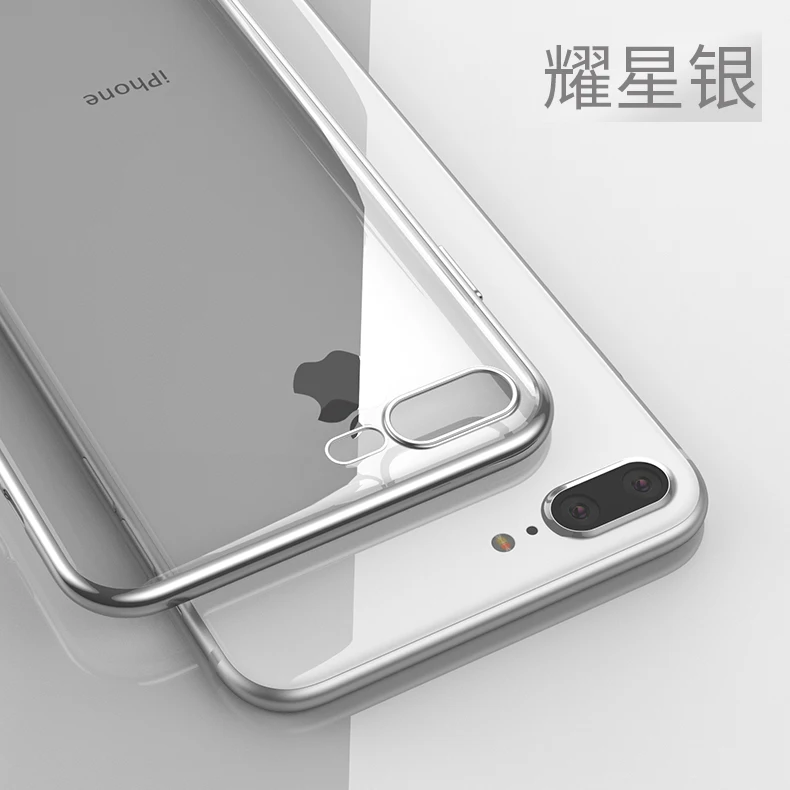 Роскошный обшивка прозрачный мягкий кремний чехол для телефона для iPhone 6 s 6S 7 7S iPhone 8 Plus X 10 11 Pro XR XS Max 5 5S 5SE Тонкий чехол