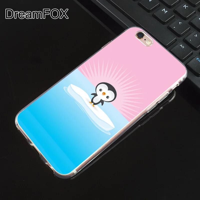 DREAMFOX N132 Lovely Penguin Polar Bear Soft TPU Silicone Cover For Apple iPhone XR XS Max 8 X 7 6 6S Plus 5 5S SE 5C 4 4S Case |