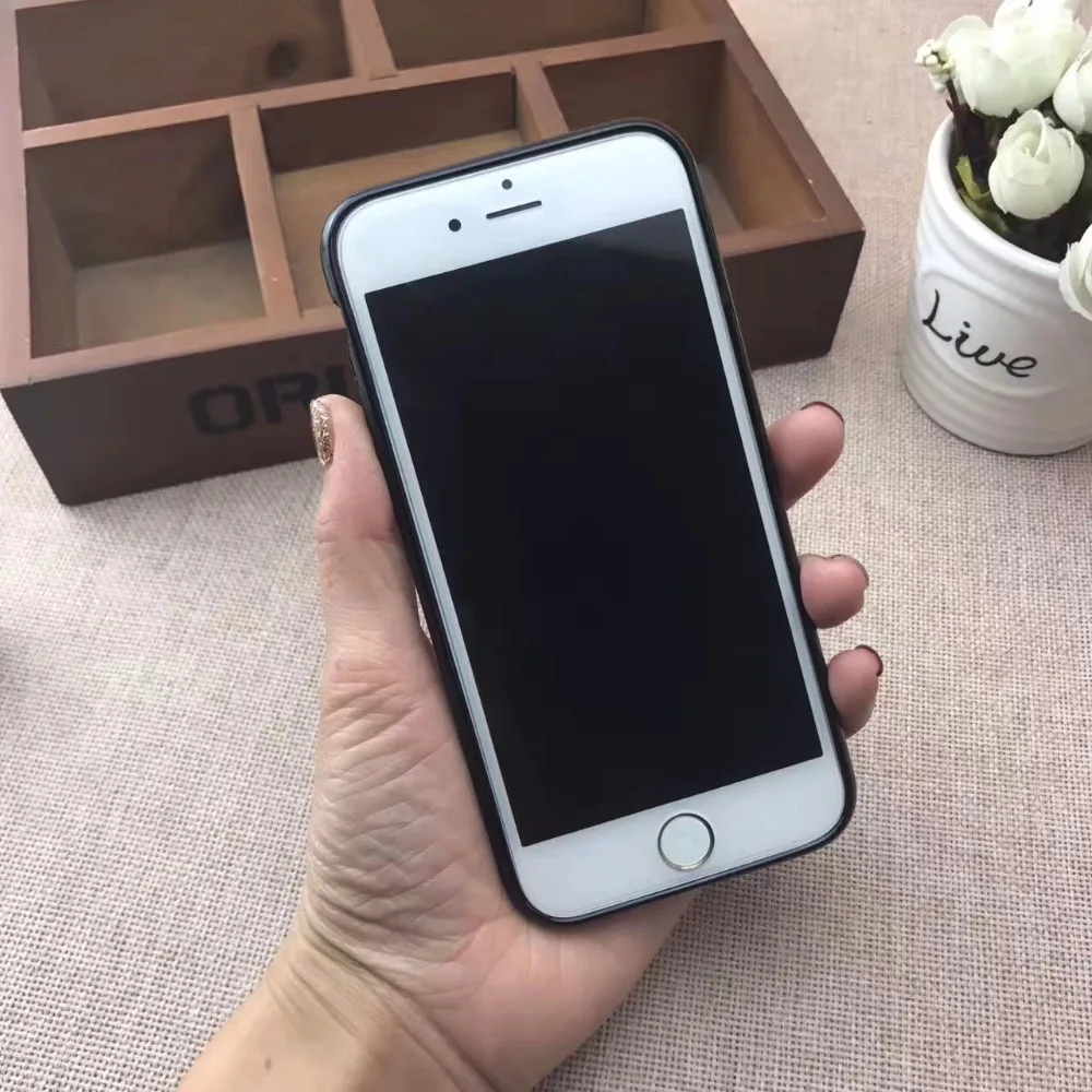 KMAX чехол для телефона цепь мягкий Blingbling Любовь Сердце силикон iPhone 6 S 7 8 Plus