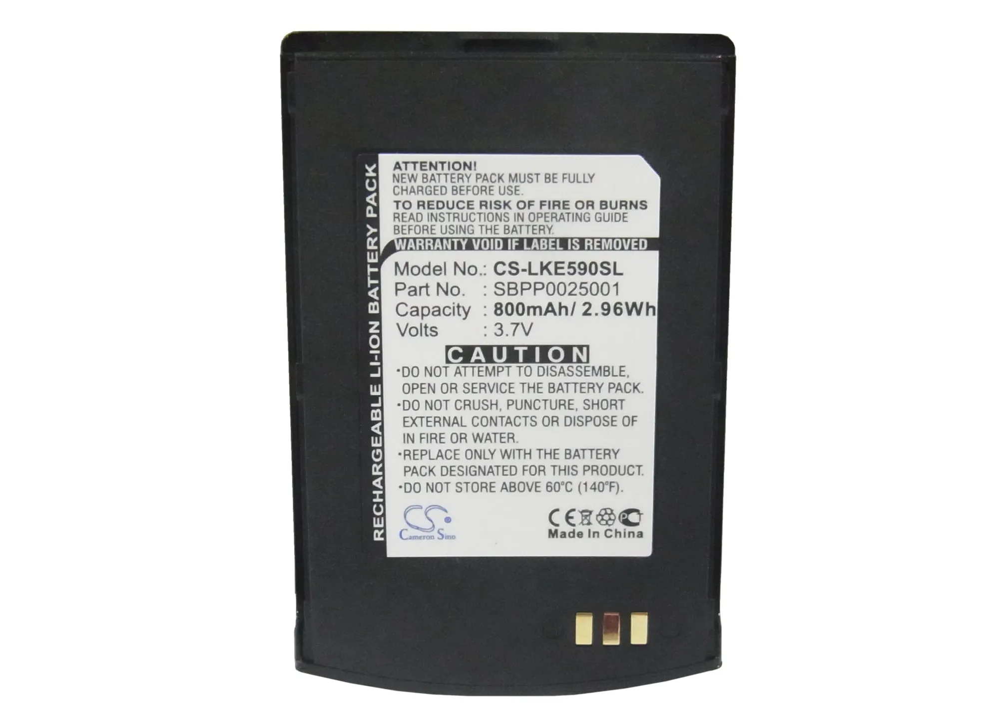 Аккумулятор Cameron Sino 800mAh LGLP GBNM SBPP0025001 для LG KE590|cameron sino|cameron sino batterybatteries batteries |