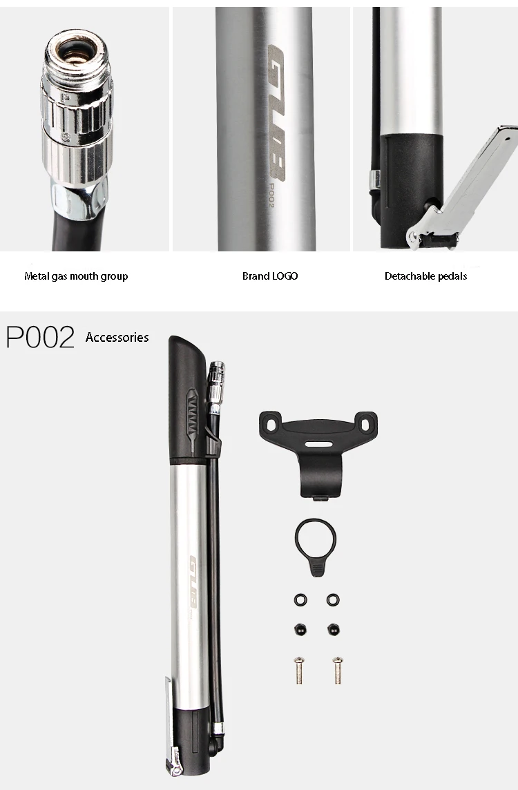 GUB P002 P003 Portable Mini Bicycle Pump 160 PSI High Pressure Cycling Hand Air Ball Tire Inflator MTB Mountain Bike | Спорт и