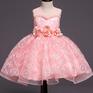 Летние платья для девочек, детское праздвечерние чное платье на день рождения без рукавов для девочек, детское элегантное платье подружки невесты, одежда для девочек