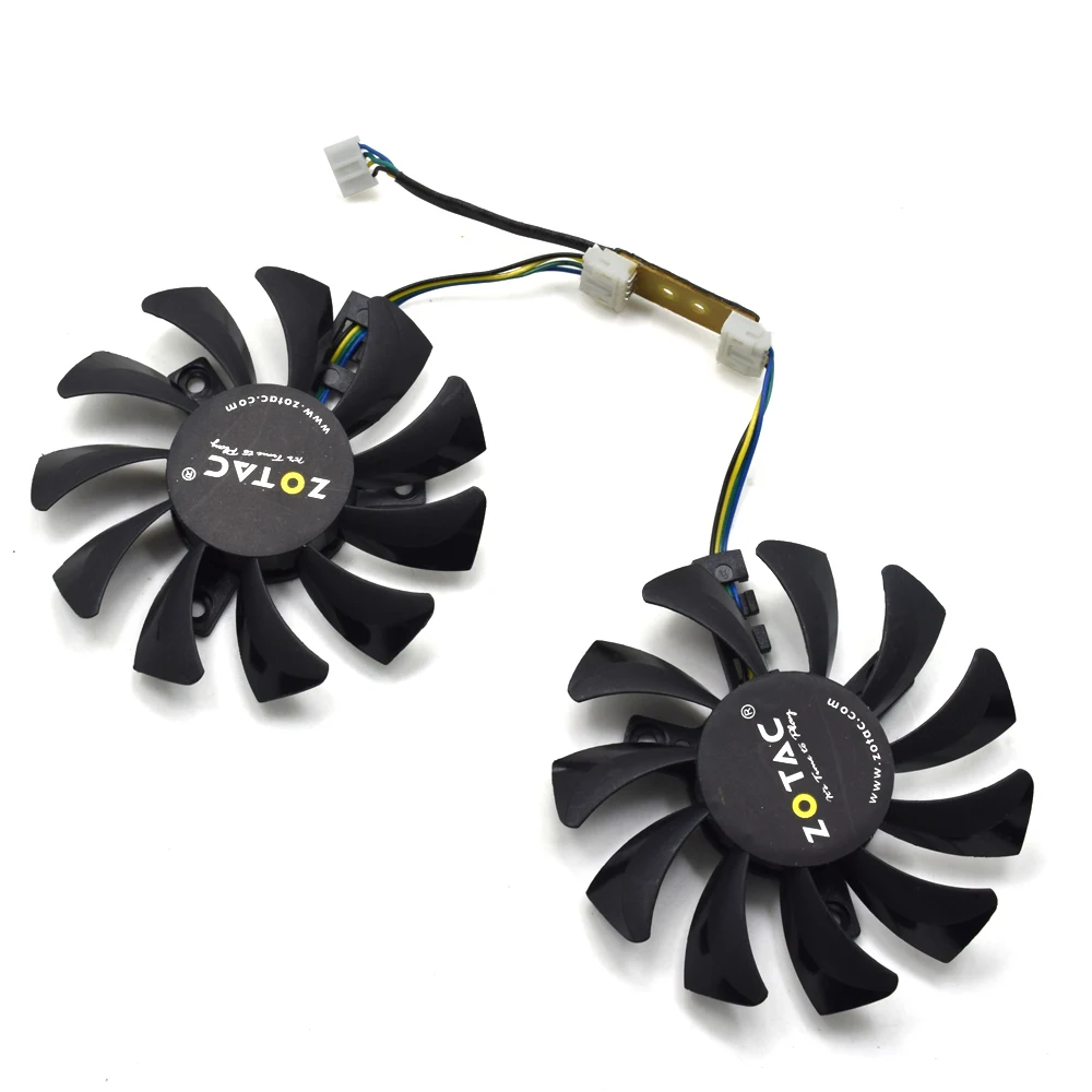 75 мм GA81S2U 0.38A кулер Замена вентилятора для ZOTAC GeForce GTX 970 4 Гб видеокарта Охлаждающие вентиляторы