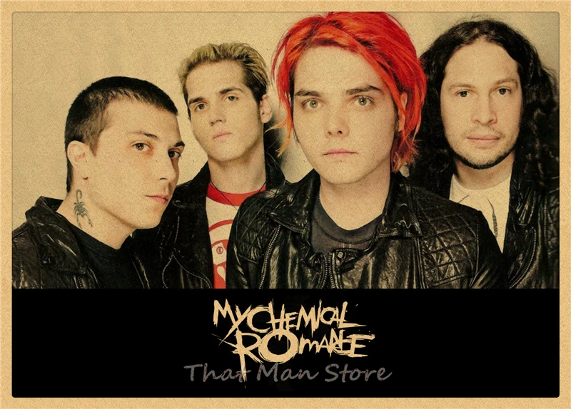 My Chemical Romance Американский панк рок группа Винтаж Плакат крафт-бумага ретро кафе домашний декоративный настенный плакат