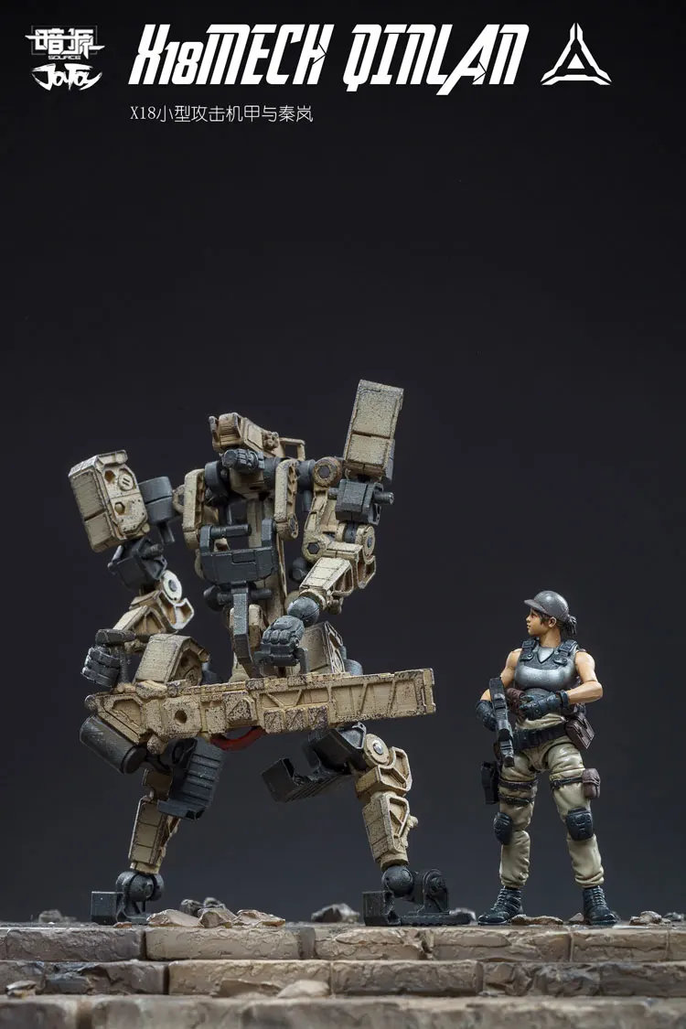 Экшн фигурка JOYTOY 1/25 солдаты QINLAN и робот подарок бесплатная доставка|Игровые