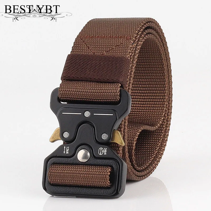 

Best YBT Unisex Belt Nylon Alloy Insert buckle Momen Belt Cowboy Outdoor Sports Casual Fashion High Quality New Arrive Men Belt