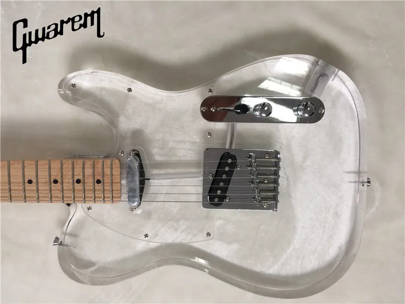 Электрогитара/гитара Gwarem luck star tele/акриловый корпус/гитара в Китае|tele guitar|electric