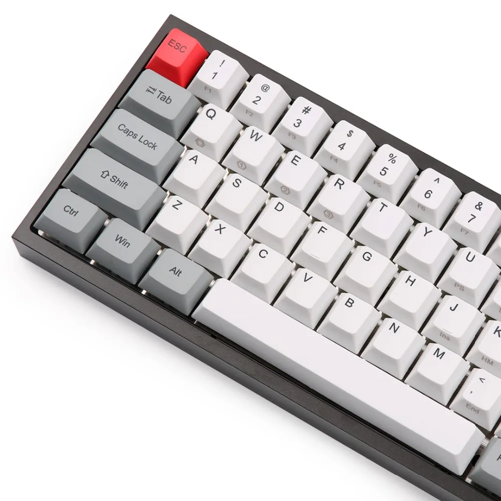 Краситель sub Вишневый профиль keycap PBT 64 клавиши в пределах 2U левый сдвиг для GK64