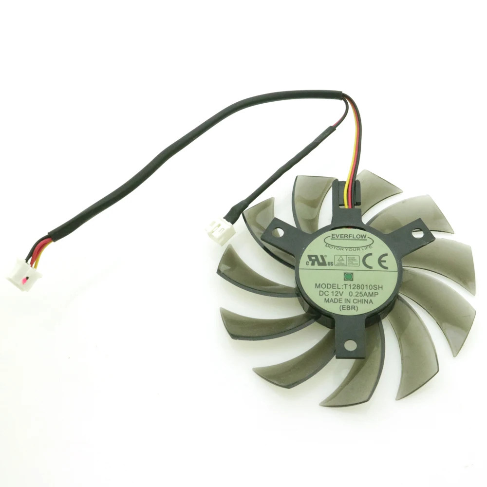 T128010SH DC12V 0.25A VGA вентилятор для Gigabyte GV-R585OC-1GD графическая карта охлаждающий |