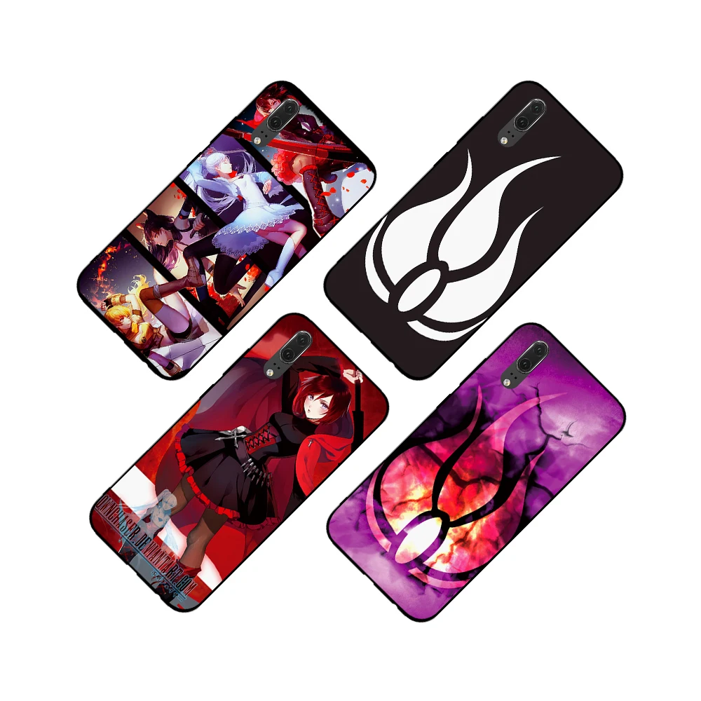 Черный и красный мягкий чехол Blake Belladonna для Huawei Y6 Y7 Y9 Prime 2017 2018 2019 Nova 2i 3 4 3i Lite Mate 10 20