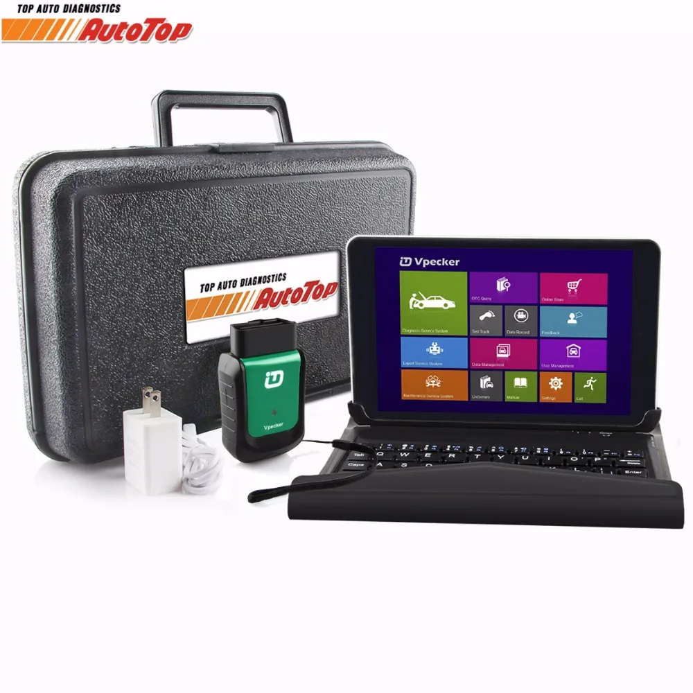 2018 vpecker Easydiag V10.6 OBD 2 Автомобильные сканер OBD2 Wi-Fi Автосканер + 8 дюймов Windows 10 Tablet