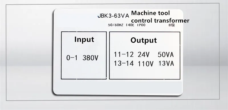 JBK3 63VA трансформатор управления станком 40VA380 переменная 6.3V24V110V220V|Аксессуары для