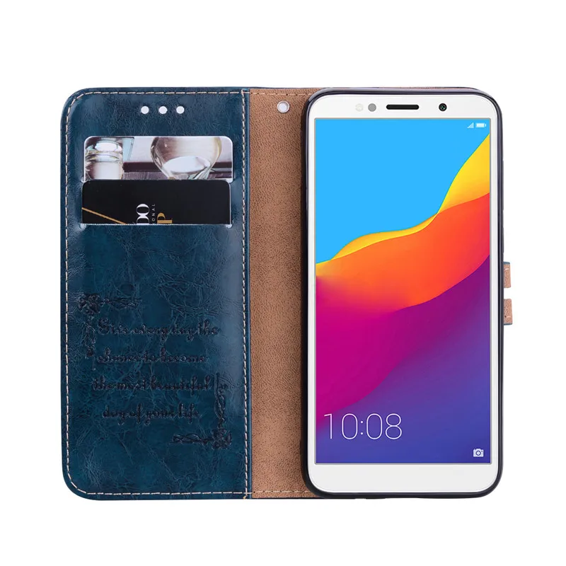 Чехол для Honor 7A флип чехол телефона из искусственной кожи с диагональю 5 45 дюйма