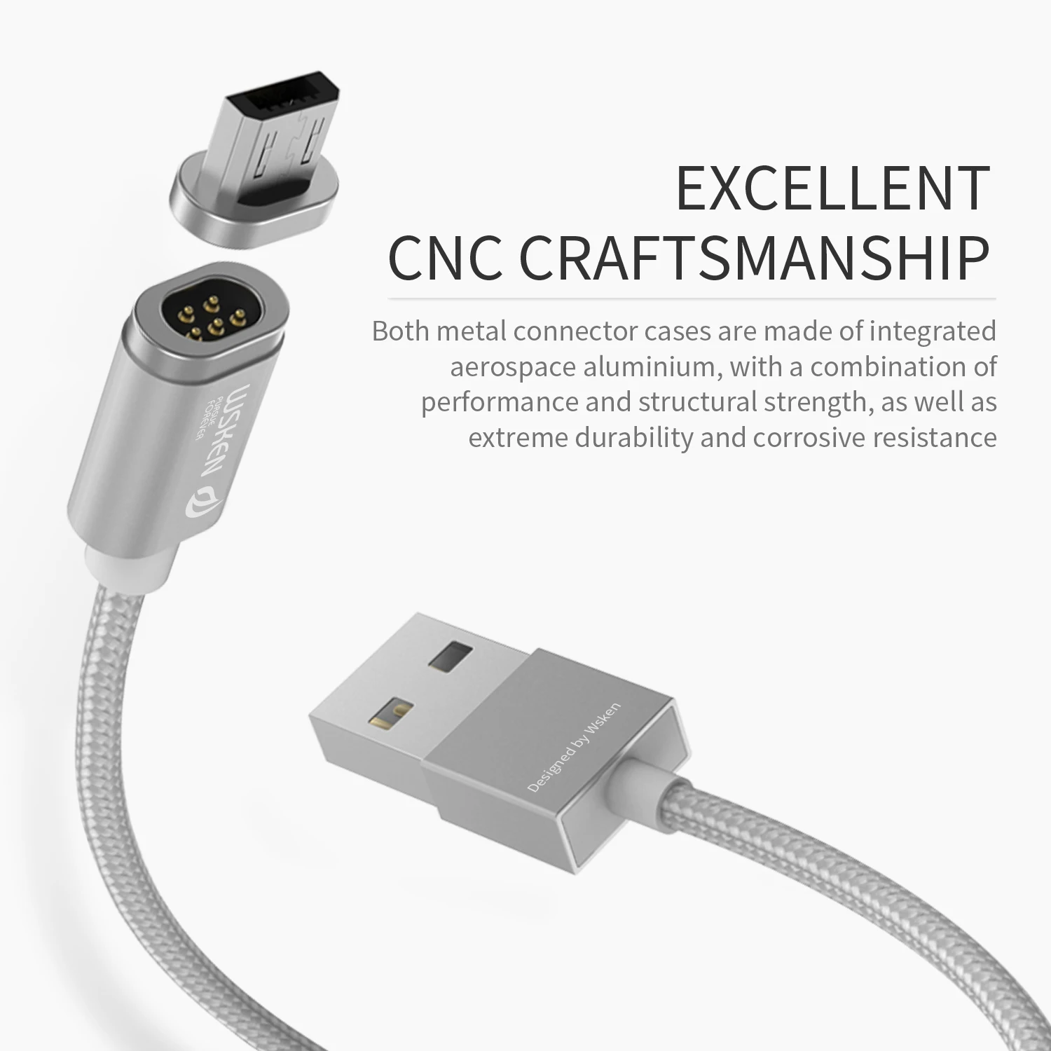 WSKEN мini 2 Micro USB кабель магнитный для SAMSUNG galaxy j5 2017 Магнитная Зарядка телефона Кабели