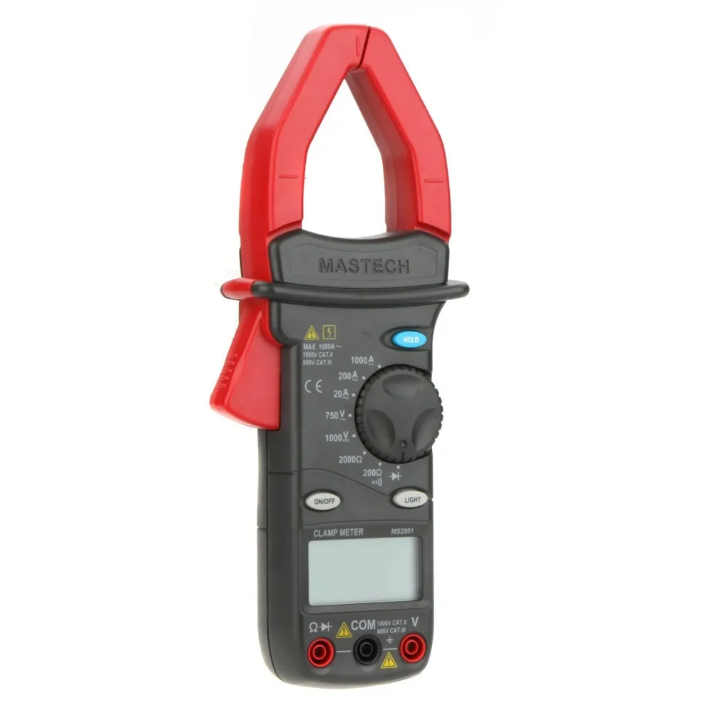 Цифровой измеритель переменного тока MASTECH MS2001 1000A Вольтметр