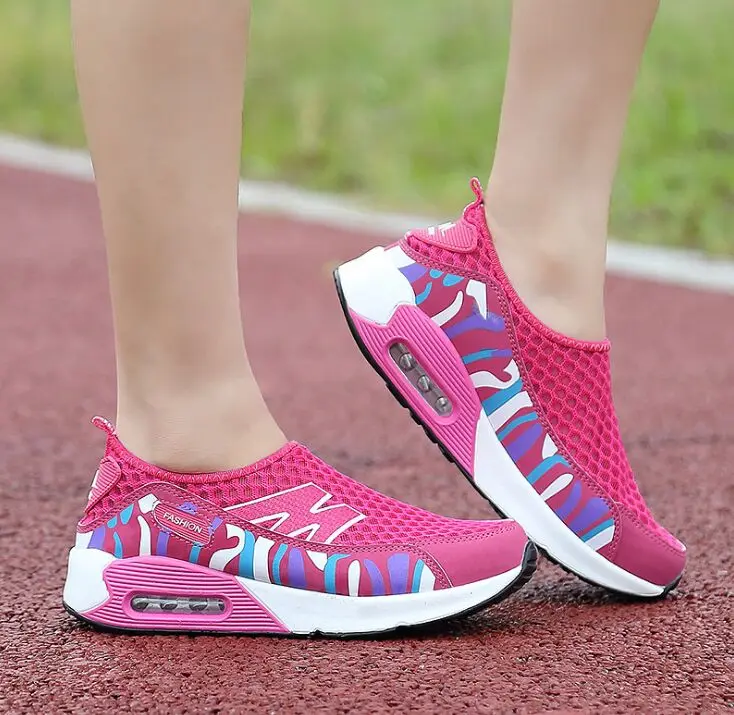 Fashion 2018 Casual Swing Mesh Breathable Ladies Trainers Wedges Chaussure Femme Sport Platform Shoes For Women Zapatos Mujer | Обувь