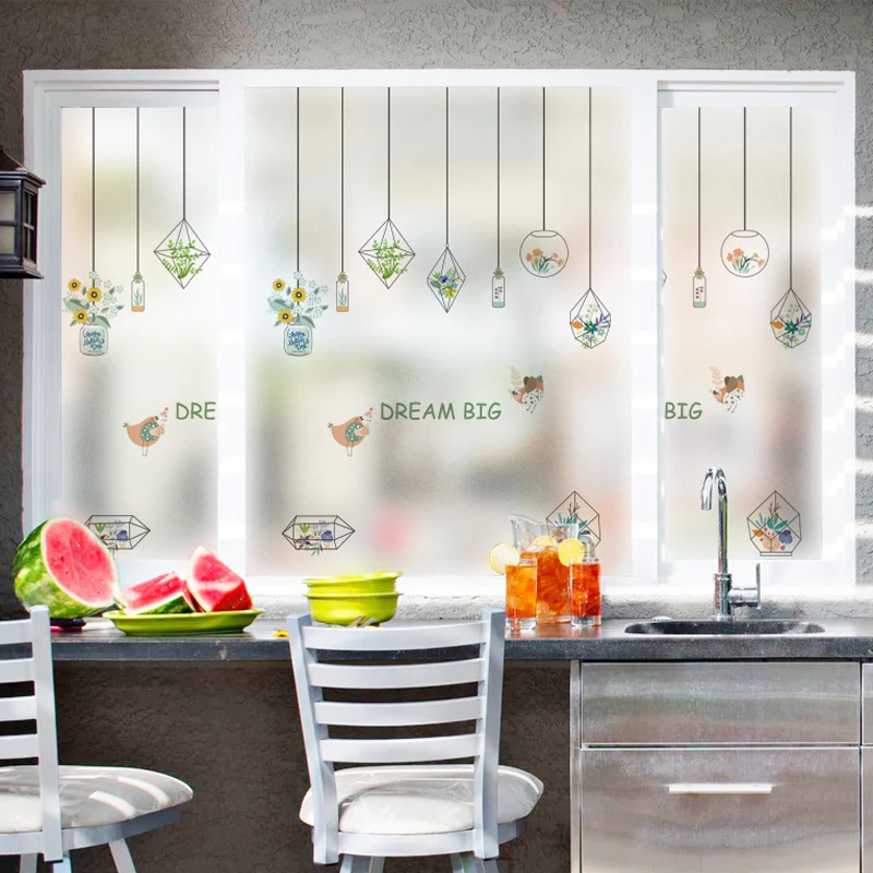 Новые Модные прозрачные наклейки на окна для балкона подоконника спальни ванной