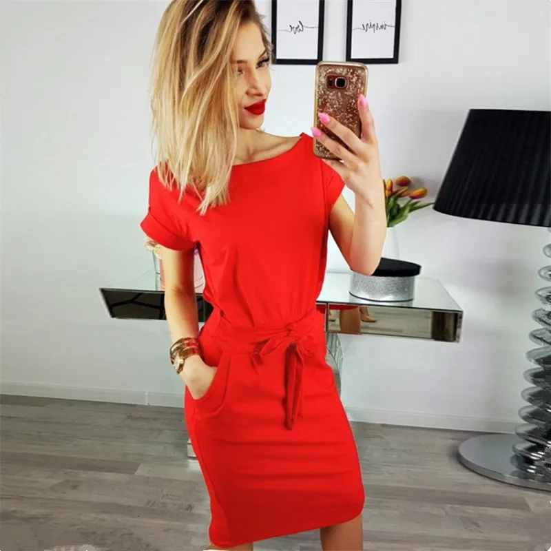 Летнее платье 2018 с коротким рукавом женские платья для вечеринок Vestidos mujer