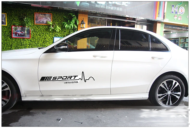 2 шт. наклейки на автомобильные двери Mercedes Benz AMG w117 cla45 w205 c63 w212 e63 w207 w176 a45 x156