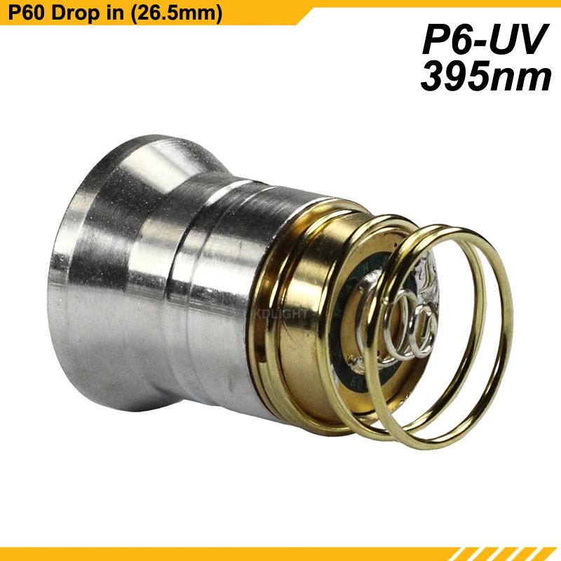 KDLITKER P6 UV UV365nm UV395nm 3 V 12 1 Mode P60 Drop in (Dia. 26 5 мм)|uv 12v| |