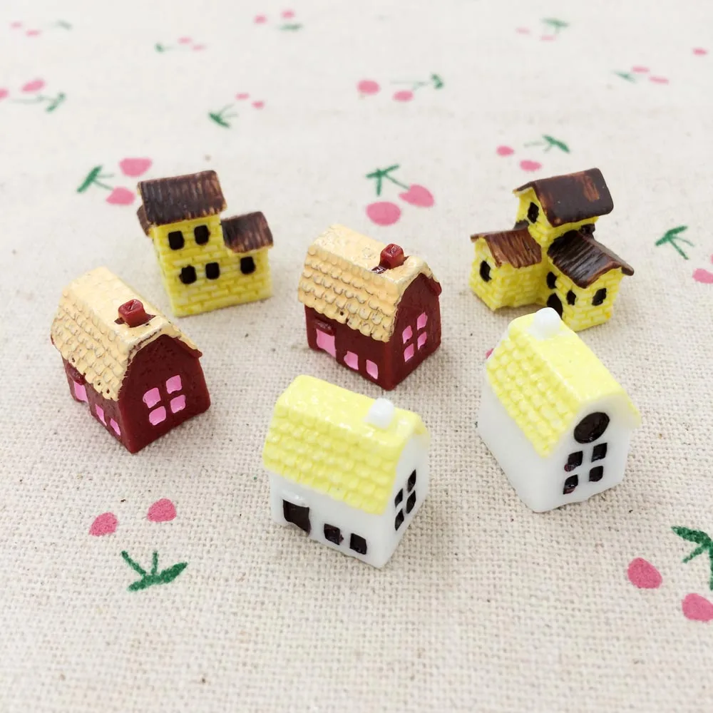 Мини Фея Сад миниатюрные Террариум фигурки Домик из полимерной глины украшения