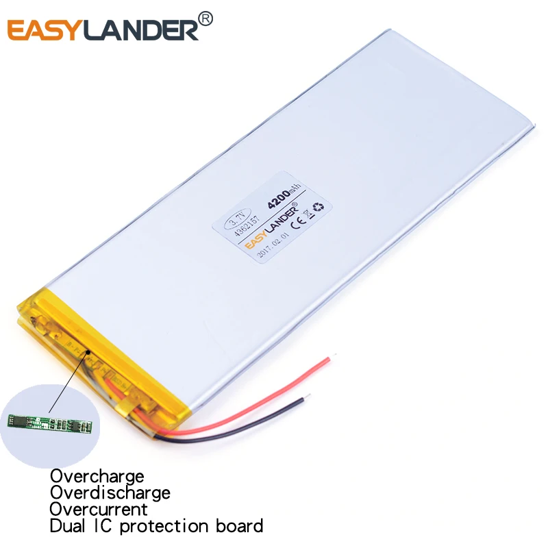 4362157 3 7 V 4200mAh литий полимерный ионный аккумулятор для лучших U.S. e8hd aigo M50D батареи M50