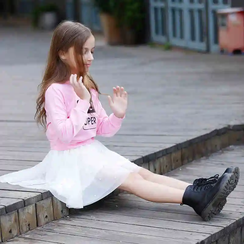 Little Girls Princess Skirt | Cute Summer Tutu Skirts | White & Black Short Dress | Female Big Teen Child Skirt for 3-13 Years | FD6061 image 4