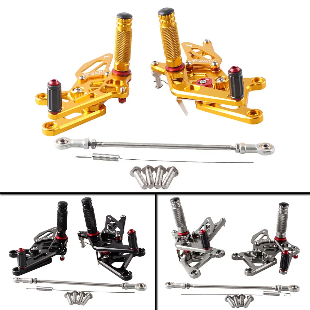 CNC Регулировка Rider Rearset задний Набор подножки для Honda CBR 250R 2010 2011 2012 2013 2014