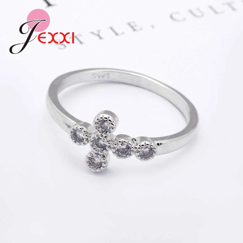 Lower Price Hot sale Cross Rings High Quality Silver Simple Plain Wedding Band For Men And Women Propose | Украшения и аксессуары
