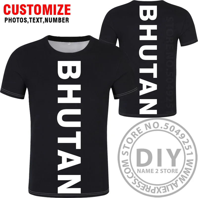Style 14 BHUTAN t shirt free custom made name number btn country t-shirt bt black nation flag kingdom diy red college print photo clothes - Цвет: Style 14