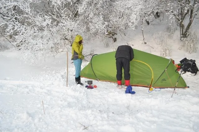 3F UL GEAR для 2 человек 4 сезона палатка кемпинга туннель с защитой от шторма