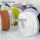 Плетеные аксессуары для ювелирных изделий Милан, 1,5 мм, 10 м