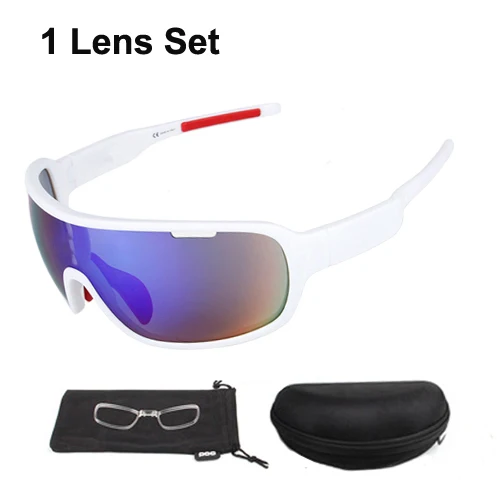 1 lens all white NEWBOLER, 5 линз, солнцезащитные очки для велоспорта, поляризационные, мужские, женские, UV400, спортивные очки, очки для шоссейного велосипеда, gafas ciclismo, для велосипедных люнетов - Цвет: 1 lens all white