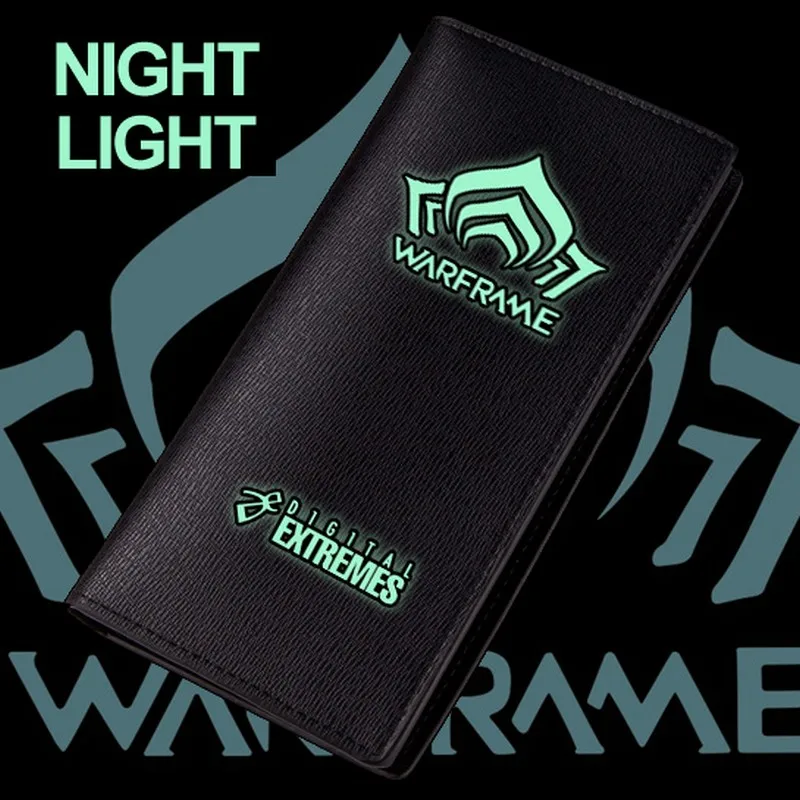 Long Night Light MeanCat Популярные онлайн-игры Warframe PU кошельки PC Игры Warframe короткий кошелек с функцией ночной Светильник - Цвет: Long Night Light