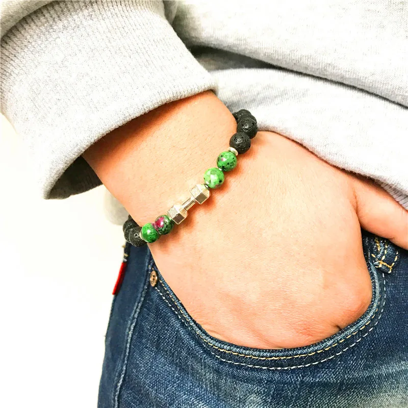 Новый стиль 2019 модный браслет с искусственными камнями энергетическими черными