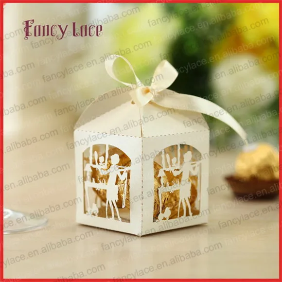 

50pcs Candy Box Party Decoration Laser Cut Girl Sweet Customized For Gift Packing Bags Chocolate Boxes Event Decoration Supplies