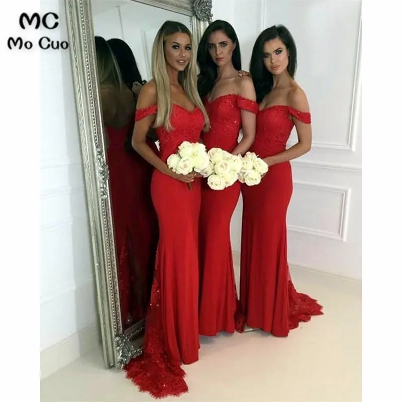 Женское платье с юбкой-годе элегантное Бордовое подружки невесты V-образным