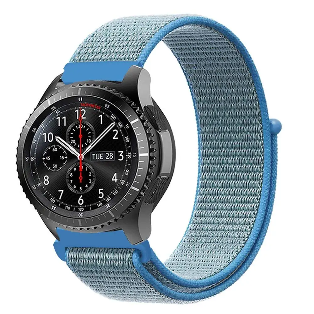 20/22 мм нейлоновый ремешок с петлей для часов samsung Galaxy Watch 42/46 мм ремешок gear S2 Classic S3 Frontier Amazfit ремешок для часов