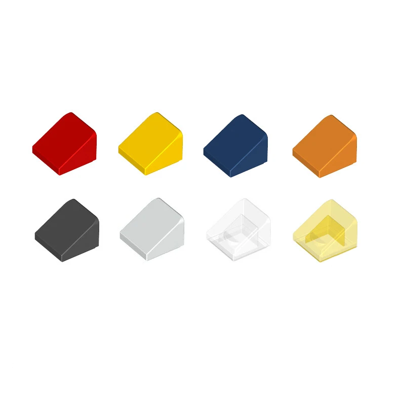 100 шт./лот запчасти для кирпича с наклоном 30 градусов 1x1x 2/3 (сырный склон) детали